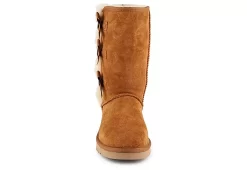Koolaburra By Ugg Womens Victoria Tall Fur Boot - Rust -Shoe Discount Store US 01 122308 04